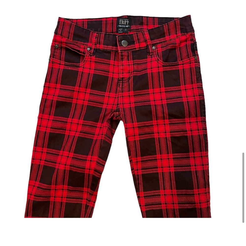 Tripp NYC Red Plaid Pants by Daang Goodman